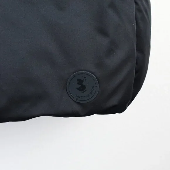 NWT Save The Duck Ren Puffer Vest, Black, 6/XL– Eco-Friendly, Drawstring Waist